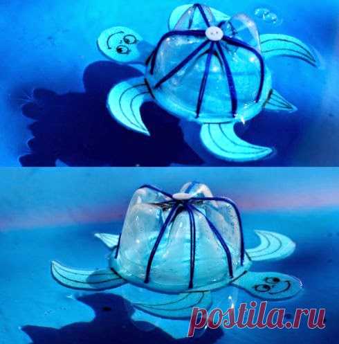 Черепаха из пластиковой бутылки