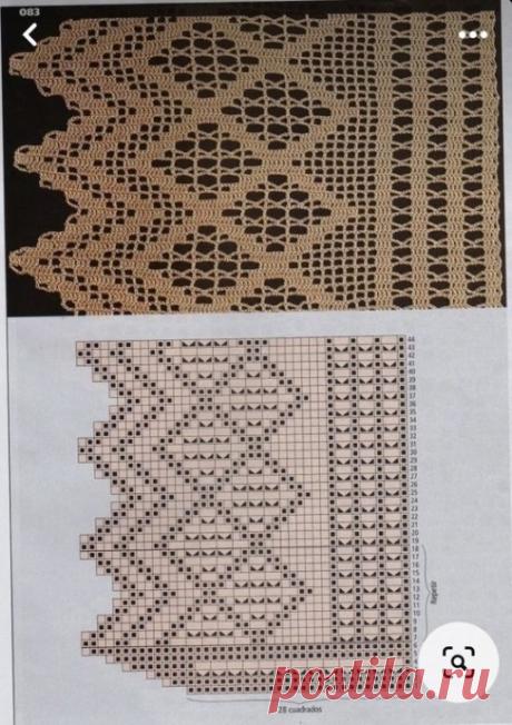 Вязаные занавески