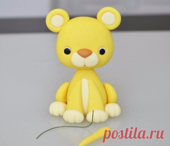 Львёнок из мастики для украшения торта — DIYIdeas