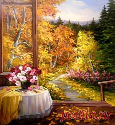 Букет на фоне осени от Anca Bulgaru