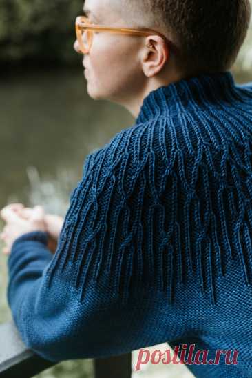 Вязание спицами. Джемпер Skyward (В небо) by Yiğitcan Vatansever.