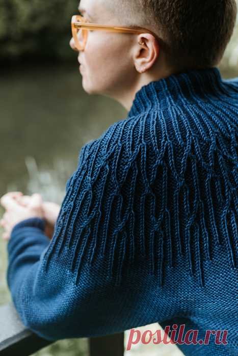 Вязание спицами. Джемпер Skyward (В небо) by Yiğitcan Vatansever.