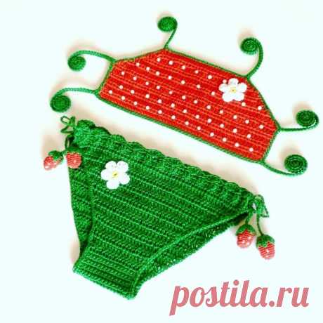 Детский купальник крючком