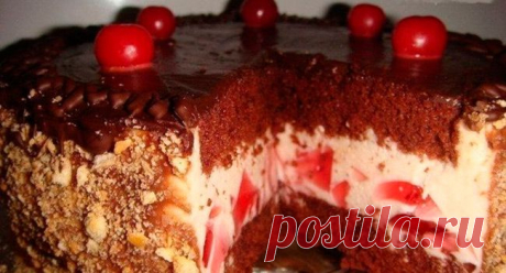 Торт «Вишнёвый закат» | Быстро и Вкусно