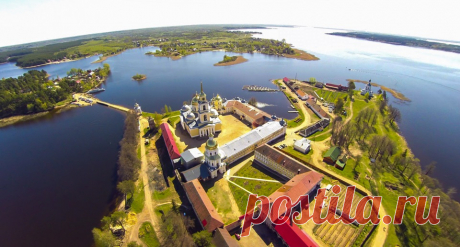 Озеро Селигер. Нило-Столобенская пустынь.  / Tver oblast. Lake Seliger. Nilo-Stolobenskaya Pustyn.  |  Пролетая в Тверской области