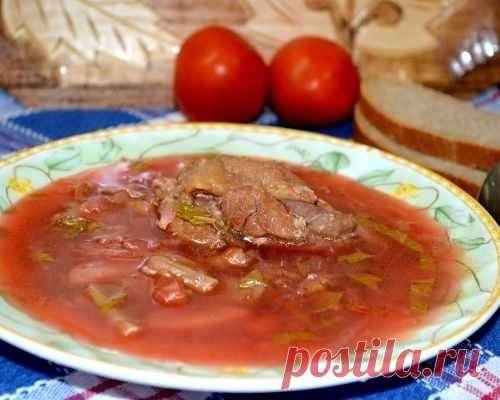 Борщ со стручковой фасолью и виноградными листьями - МирТесен
