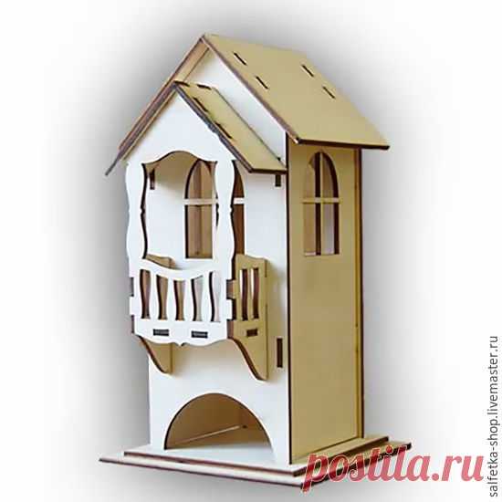 Чайный домик 'С балконом' Купить или заказать Чайный домик 'С балконом' в интернет-магазине на Ярмарке Мастеров. Размер домика 24х14,5х13 см. Изготовлен из фанеры толщиной 3 мм. Поставляется в разобранном виде. Рассчитан для хранения чайных пакетиков в индивидуальной упаковке. Имеет 3 окна и балкон. Деревянная заготовка Чайный домик 'С балконом' подходит для декупажа и росписи. Подходит даже для новичков в декупаже. В дополнение к домику для чая, мы рекомендуем приобрести ...
