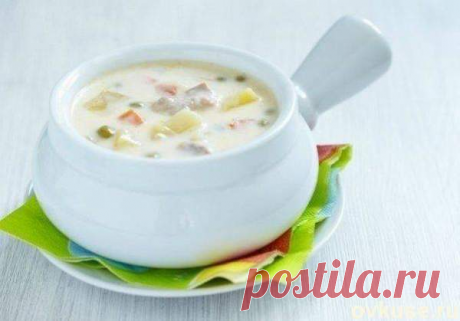 Приготовь на выходных: Сырный суп с плавленным сырком и куриной грудкой