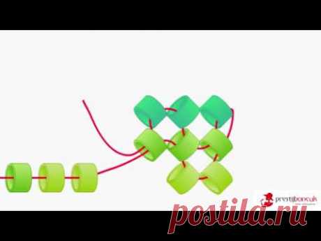 Miyuki Bileklik Yapımı - Balıksırtı Örgü Tekniği