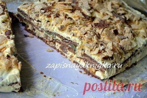 Резвый тортик из печенья и сметаны и без выпечки