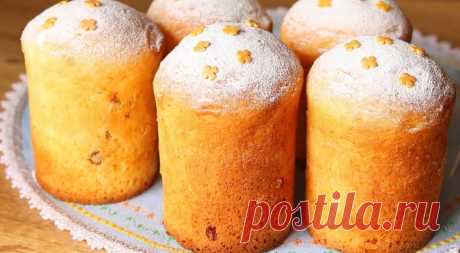 Рецепты кулича на Пасху! Быстро и просто, без дрожжей: творожные куличи как пух