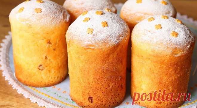 Рецепты кулича на Пасху! Быстро и просто, без дрожжей: творожные куличи как пух