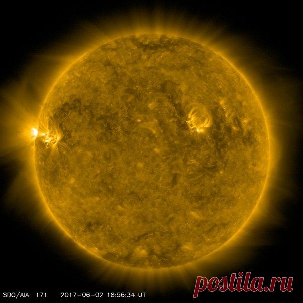 Сегодня на Солнце произошло 4 вспышки класса С  / Популярная астрономия