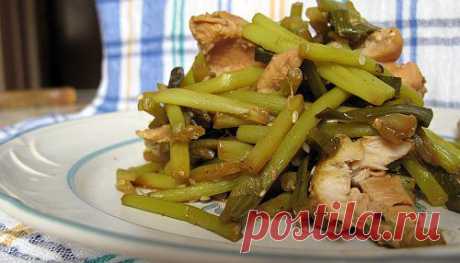 Стрелки чеснока с курицей - Разное - Каталог статей - Лук и чеснок
