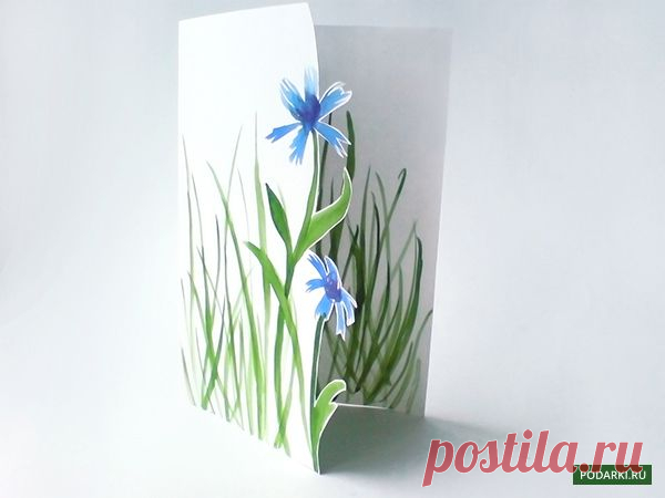 Рисуем открытку к 8 марта.