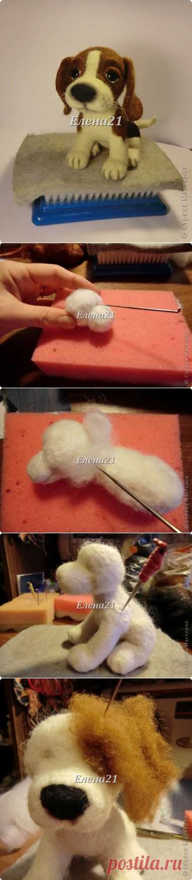 мастер-класс по щеночку Бигли (часть 1) | Страна Мастеров