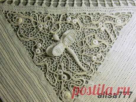 МАСТЕР-КЛАСС от Алисы 777... вставочки в полочку и спинку топа... ИК... необыкновенно красиво...