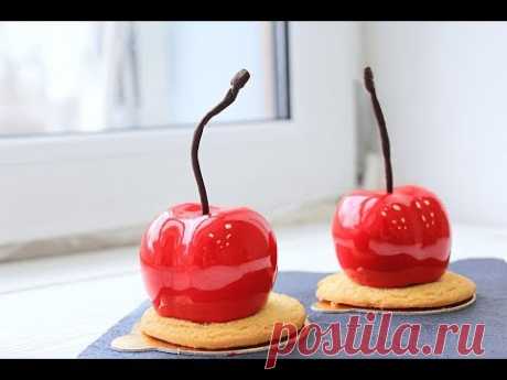 МУССОВОЕ ПИРОЖНОЕ В ФОРМЕ ВИШНИ