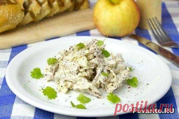 Салат с мясом и яблоком » Povarito.Ru - Пошаговые фото-рецепты с описанием этапов приготовления