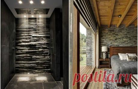 Красивые примеры облицовки стен камнем — Мой дом