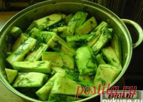 Маринованные кабачки и салат из кабачков на зиму - Простые рецепты Овкусе.ру