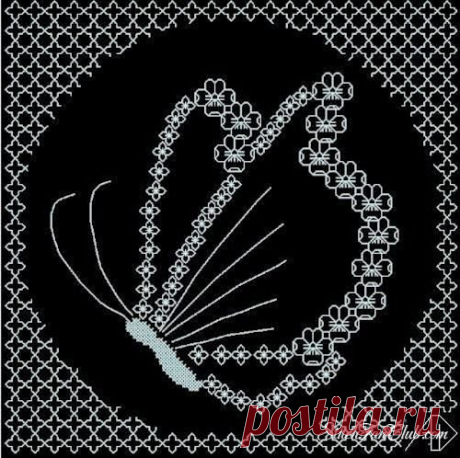Геометрия узора: Влюблена в BlackWork