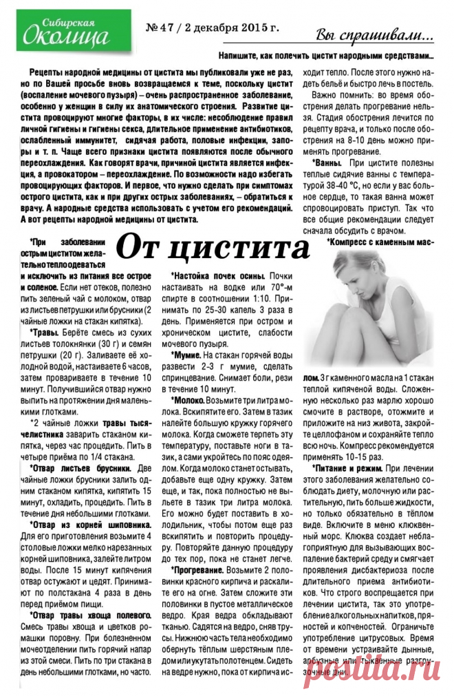 От цистита