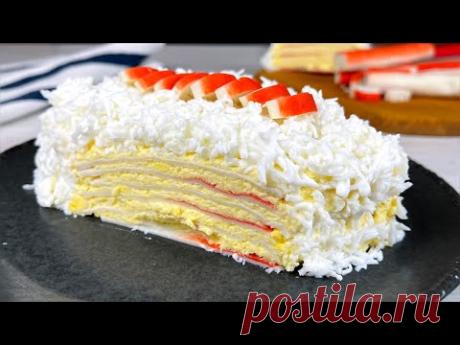 САЛАТ,от которого ВСЕ в восторге! ВСЕГО 3 продукта в составе салата! Вкусно,просто и красиво