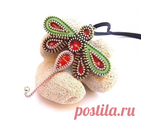 Своими руками: украшения из застежки «молния» | Pro Handmade