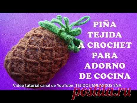 COMO TEJER UNA PIÑA A CROCHET paso a paso manualidades para vender