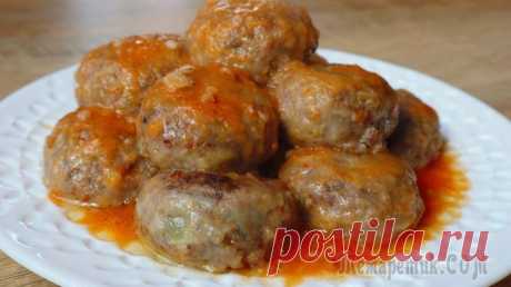 Постные тефтели с гречкой и грибами