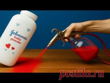 Отличная идея! Смешайте краску и детскую присыпку, и вы будете поражены результатом! | Inventor Hac