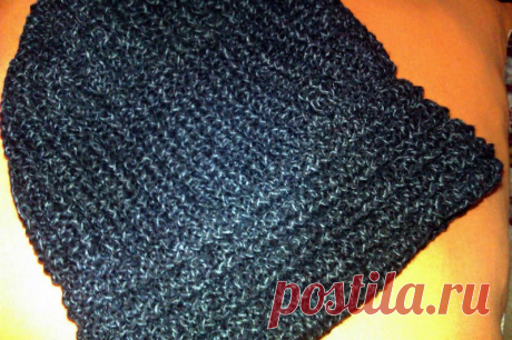Шапочка на тонких спицах из ПШ в 4сложения