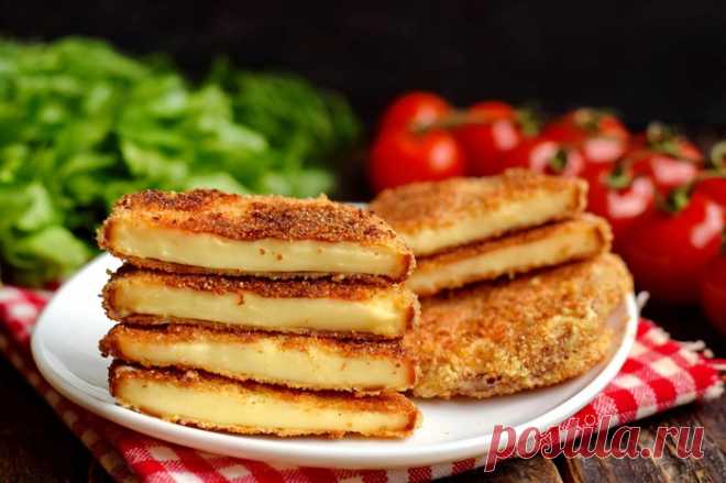 Жареный колбасный копченый сыр