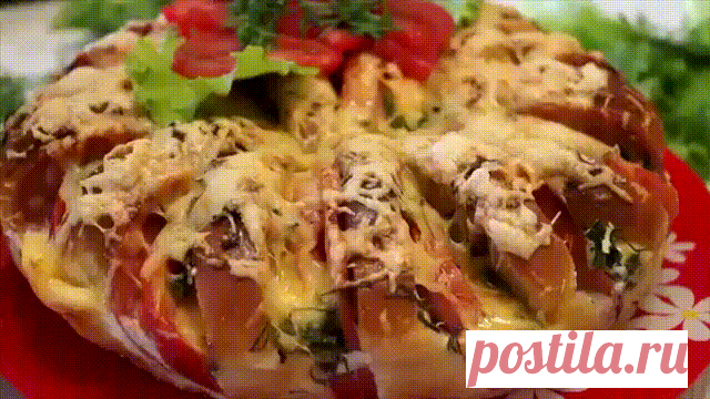 Закуска горячая из батона