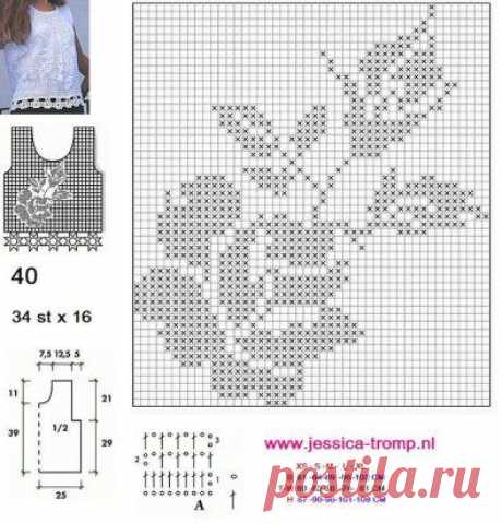 майка с розой