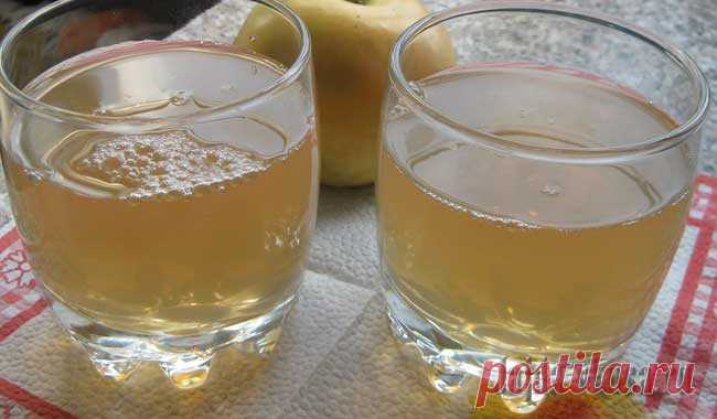Сок яблочный из соковарки