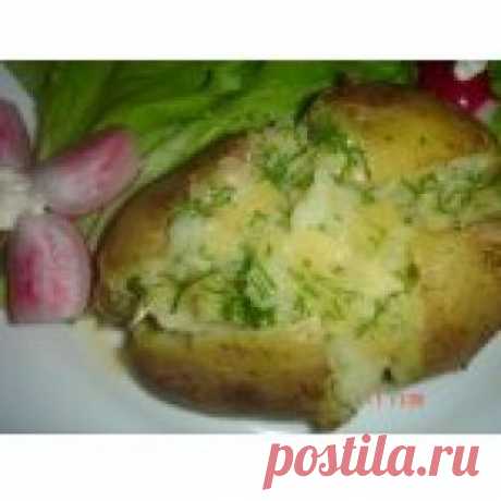 Картофель в микроволновке Кулинарный рецепт