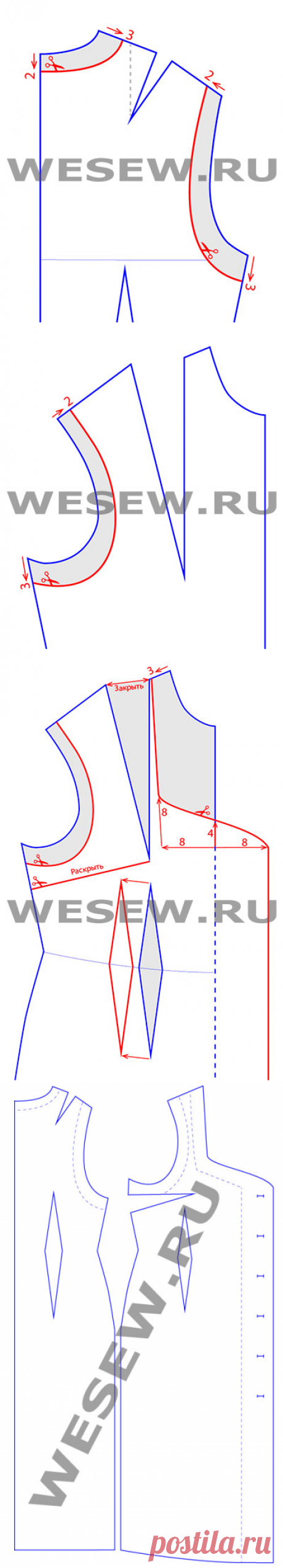 Офисный сарафан с двубортной застежкой Моделирование Основы кроя и шитья