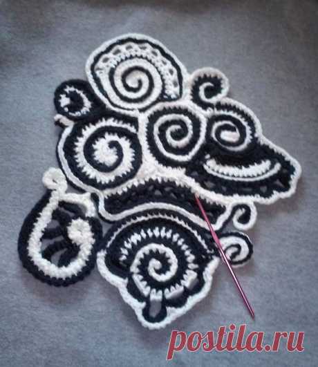 ~ my very first freeform design is done, will... - Toni Gayle Calvert
