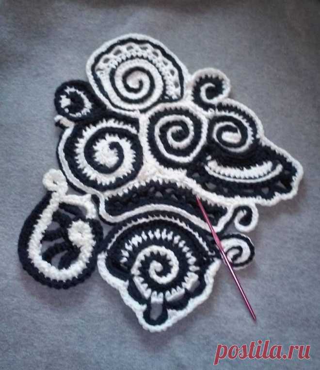 ~ my very first freeform design is done, will... - Toni Gayle Calvert