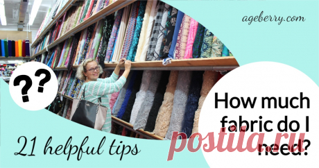 How Much Fabric Do I Need? 21 Helpful Tips For Success
 How much fabric do I need? It’s an important question that every sewist must answer before beginning any new sewing project. But it can be a challenging skill to learn at first. Here are my 21 top tips for learning how to determine how much fabric you need.