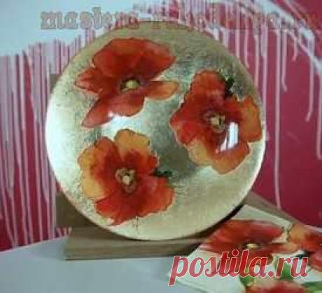 Мастера рукоделия - рукоделие для дома. Бесплатные мастер-классы, фото и видео уроки - Видео мастер-класс по декупажу: Тарелка в классическом стиле