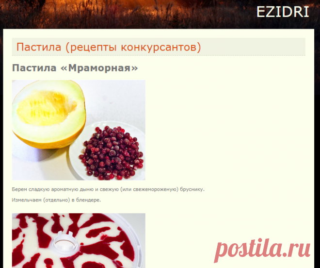 EZIDRI - Пастила (рецепты конкурсантов)