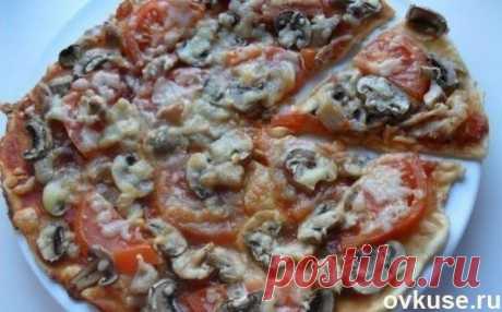 Диетическая пицца с курицей и грибами - Простые рецепты Овкусе.ру