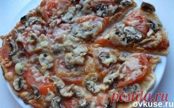 Диетическая пицца с курицей и грибами - Простые рецепты Овкусе.ру