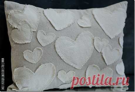 Anthropologie Heart Pillow - It All Started With Paint