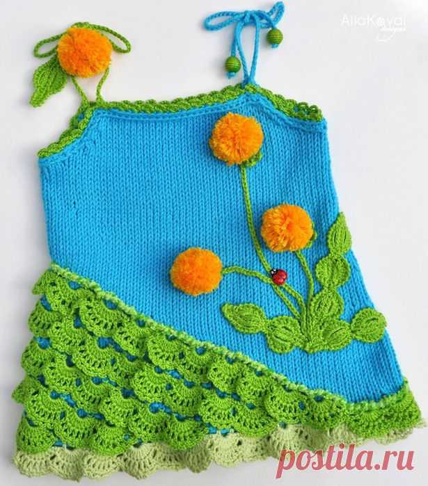 Топ “Одуванчики” | Knits4Kids