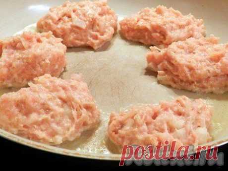 Супер пышные котлеты из куриного фарша с овсяными хлопьями
