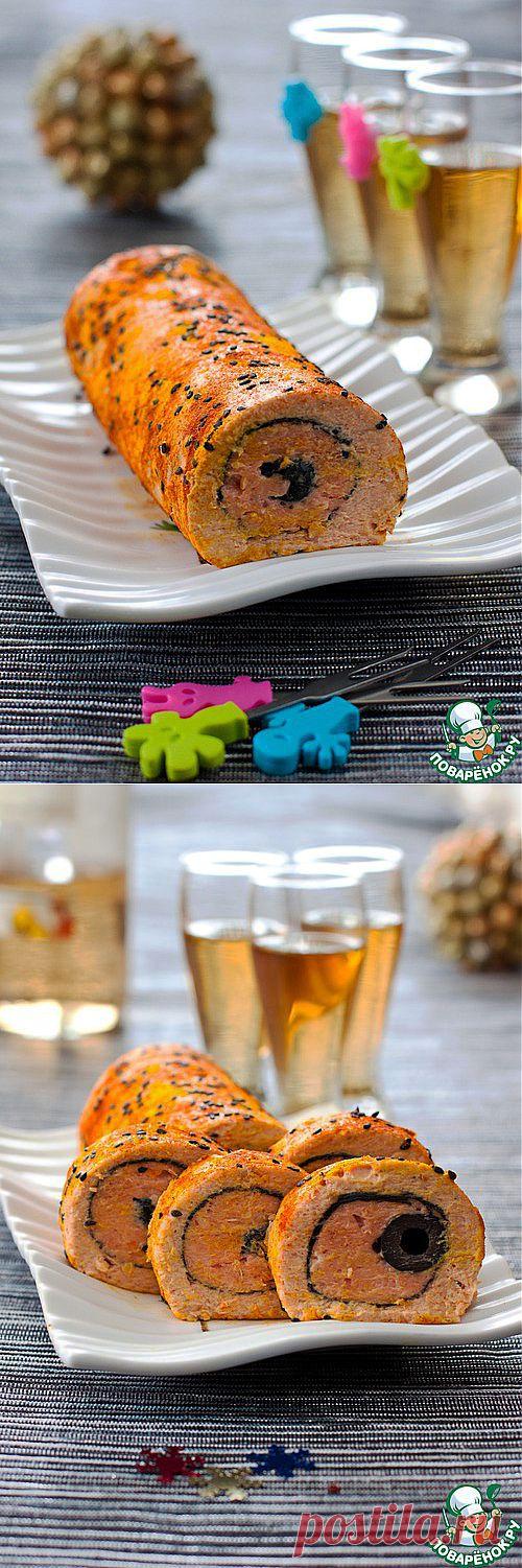 Рыбный рулет с маслинами - кулинарный рецепт